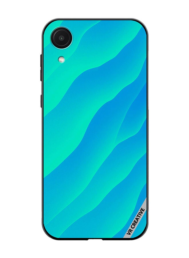 VR CREATIVE Protective Case Cover For Samsung Galaxy A03 Core Blue Abstract2 Design Multicolour - Image 1