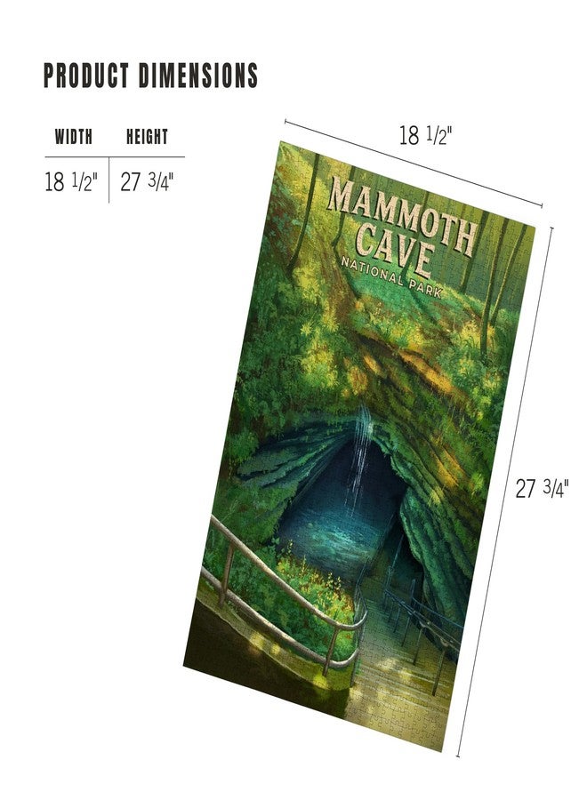 Lantern Press "Lantern Press Mammoth Cave National Park, Oil Painting, 1000 Piece Jigsaw Puzzle for Adults, Made in USA with Reference Poster" - Image 5