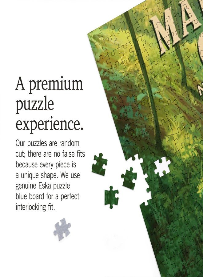 Lantern Press "Lantern Press Mammoth Cave National Park, Oil Painting, 1000 Piece Jigsaw Puzzle for Adults, Made in USA with Reference Poster" - Image 4
