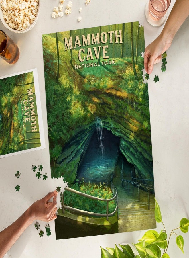 Lantern Press "Lantern Press Mammoth Cave National Park, Oil Painting, 1000 Piece Jigsaw Puzzle for Adults, Made in USA with Reference Poster" - Image 2