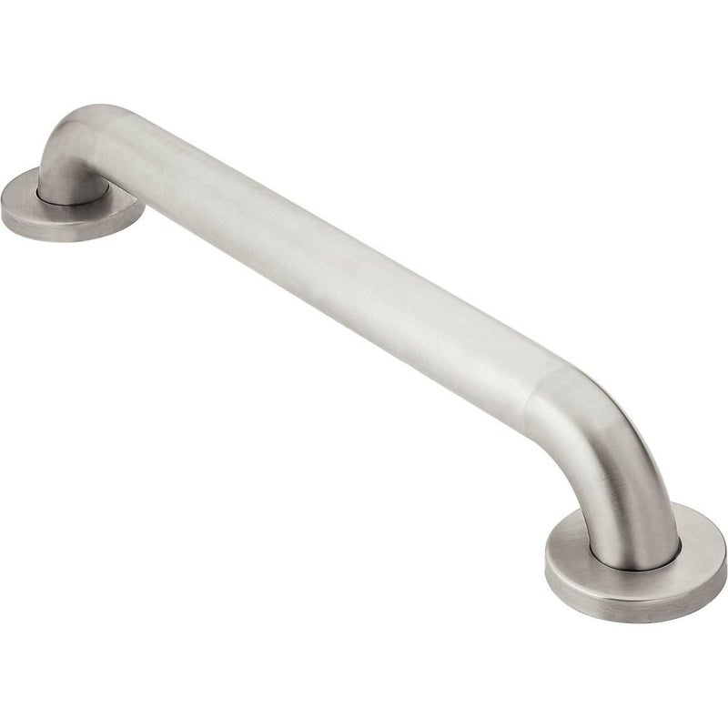 Moen R8912P Bathroom Safety 12-Inch Stainless Steel Bathroom Grab Bar with Concealed Screws, Stainless - Image 4