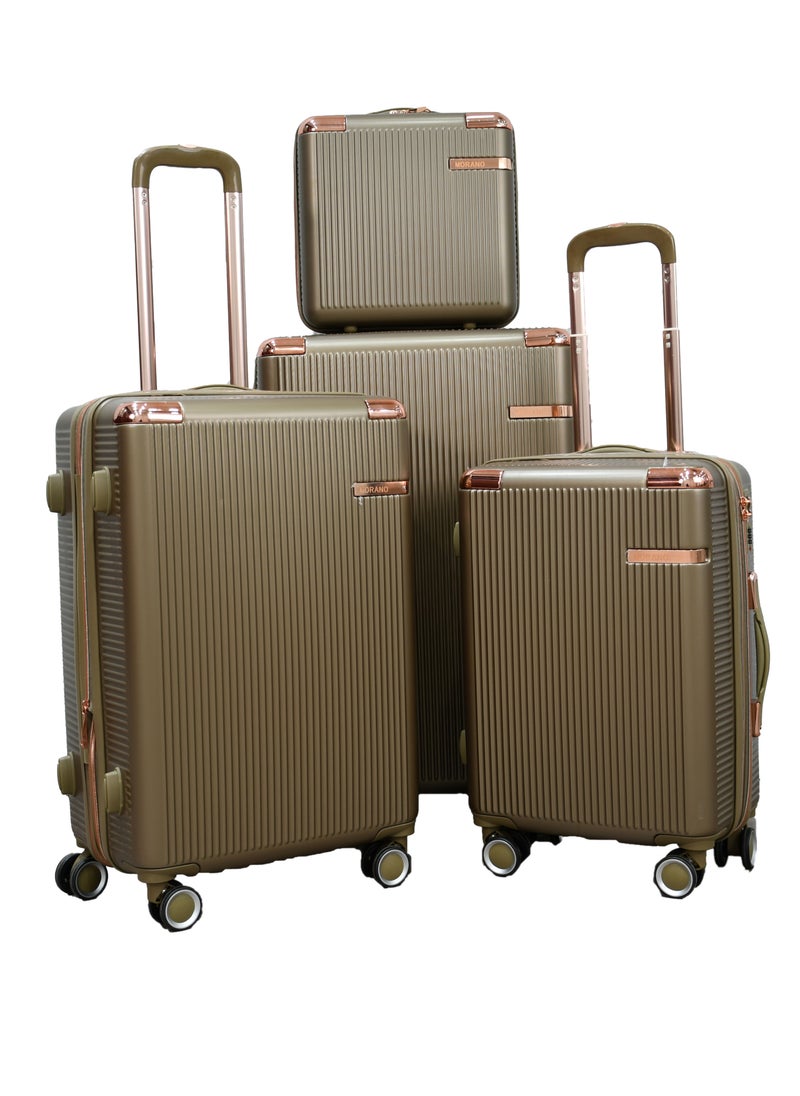 MORANO - Morano Hard-Side Travel Back Luggage Trolley Set, 4 Pcs - - Image 1
