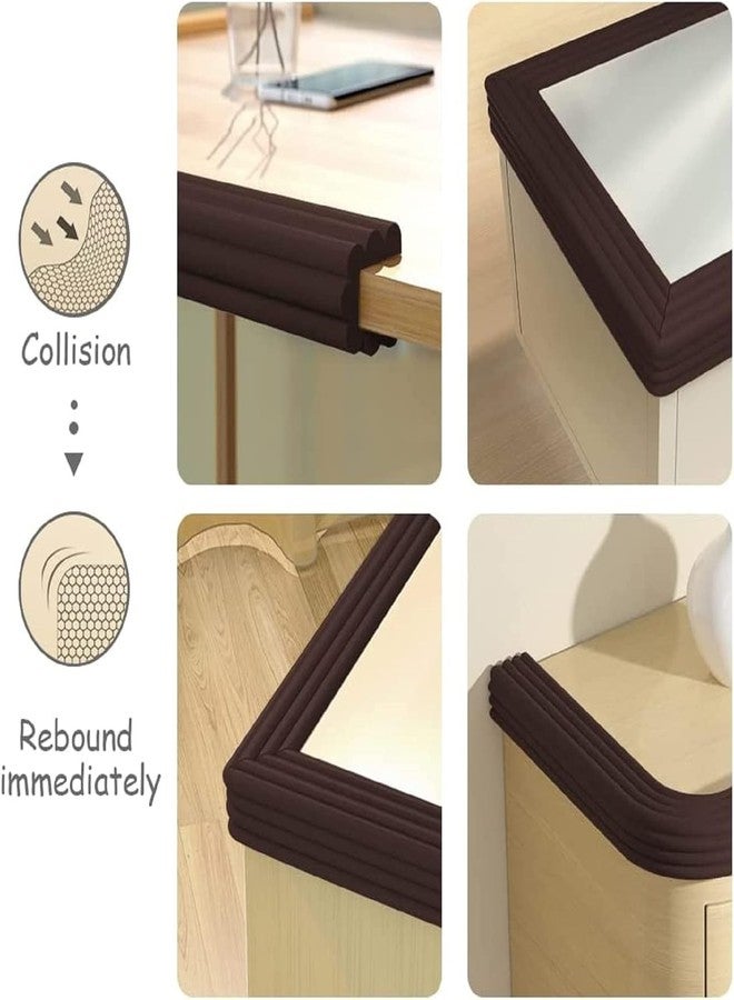 Bitrexup 1 Pcs Extra Thick Furniture Edge Protectors High Dense Foam Cushion Baby Safety Corner Strip Guards, 6.5 Ft (2 Meter) Furniture Bumper for Table, Wall Edge, Etc (Cofee) - Image 5