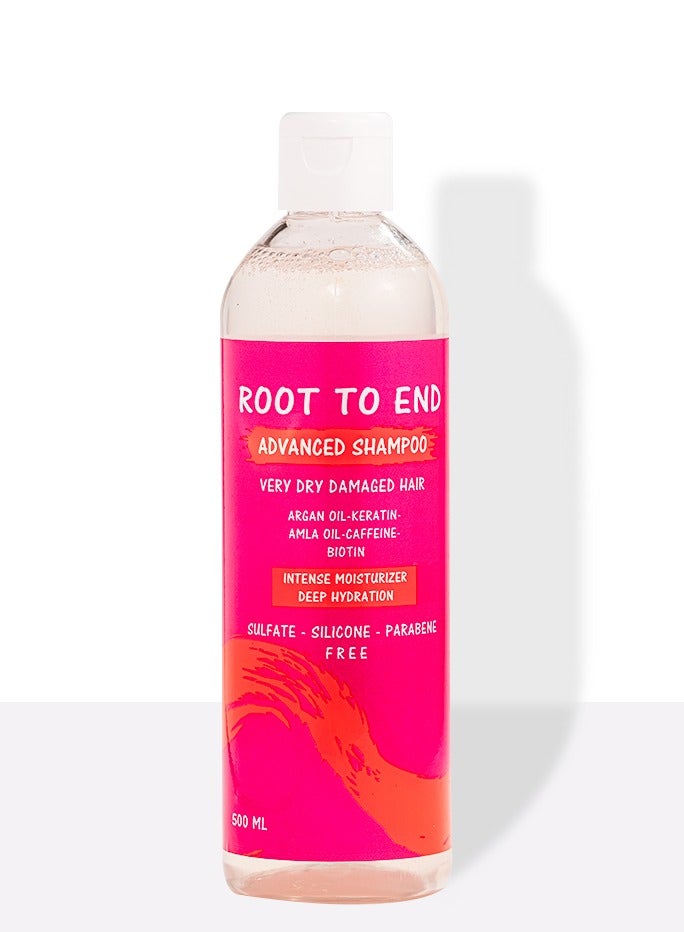 ROOT TO END Root To End ADVANCED  shampoo  for dry and damaged hair 500ML 
