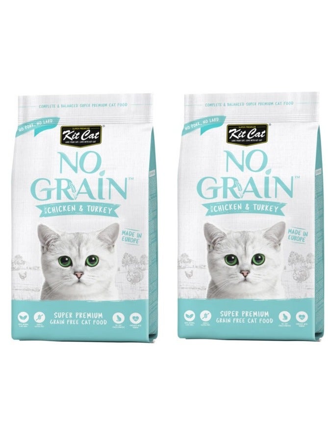 Kit Cat No Grain With Chicken And Turkey