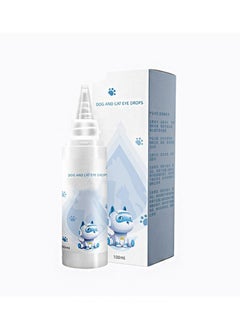 Pet Eye Drops Helps Prevent Pink Eye, Infection, Dry Eyes, Tear Spots and Conjunctivitis - Treatment With Chafing, Irritation Dirt Scab Discharge Remover (100ML)