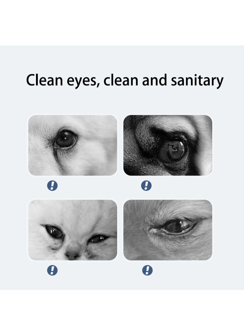VKL - Pet Eye Drops Helps Prevent Pink Eye, Infection, Dry Eyes, Tear Spots and Conjunctivitis - Treatment With Chafing, Irritation Dirt Scab Discharge Remover (100ML) - Image 1