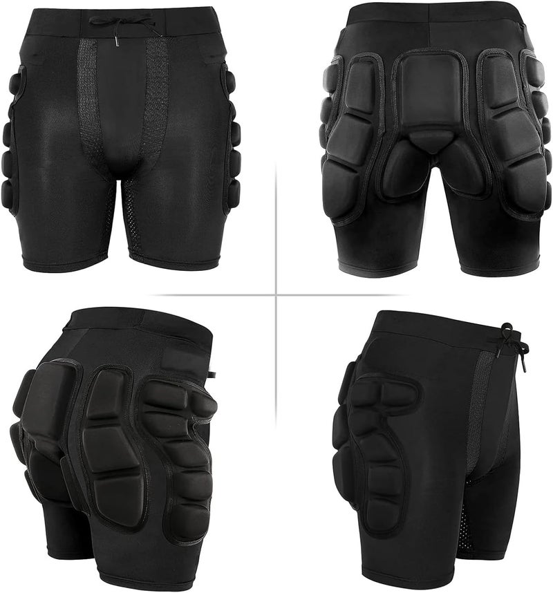 Relaxyee Protective Padded Shorts, Impact Resistance Sportswear Outdoor Impact Protective Gear for Snowboard, Skate, Ski, Skateboard, Unisex, 3D Protection for Hip, Butt and Tailbone (Large) - Image 5