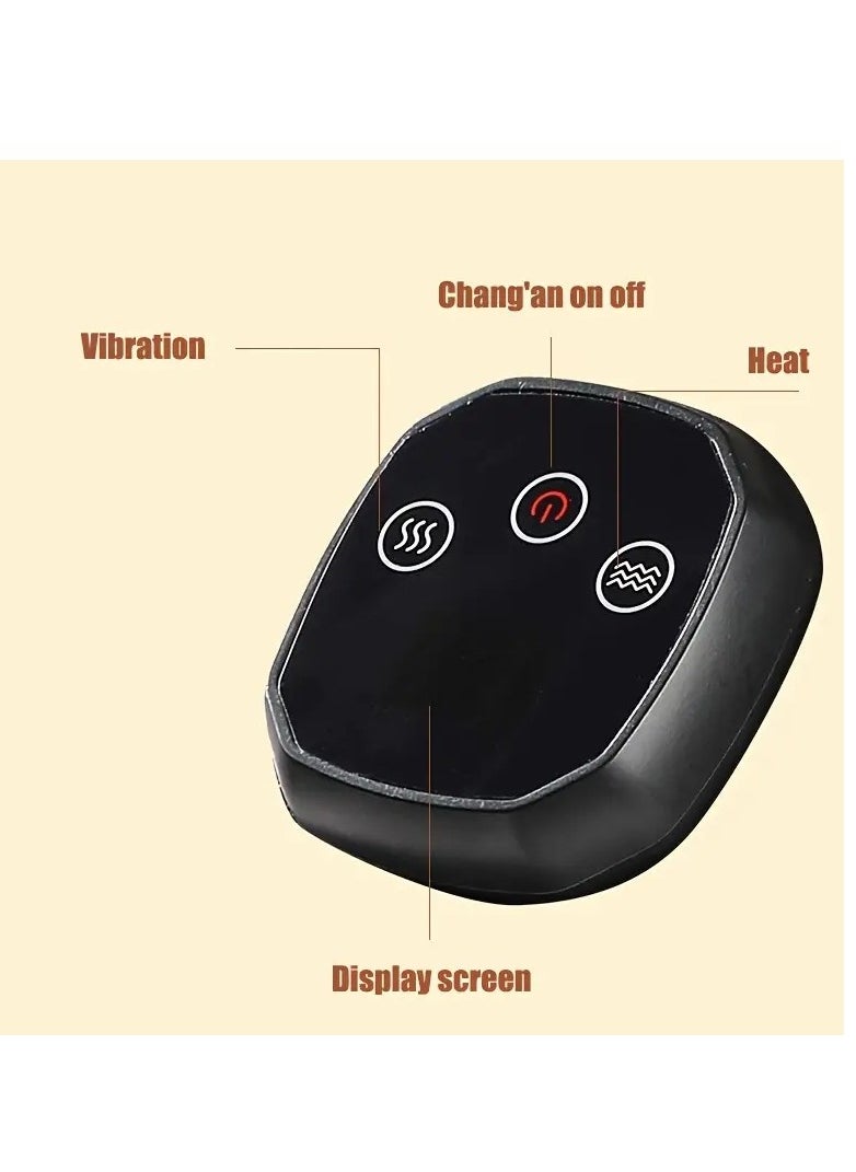 Vibration Knee Heating Pad Knee Massager,Knee Elbow Shoulder Relaxing Leg Warmer,3-in-1,Elbow And Shoulder Support Wrap-Features Adjustable Vibration Heating Mode,Heated Knee Support With Vibration