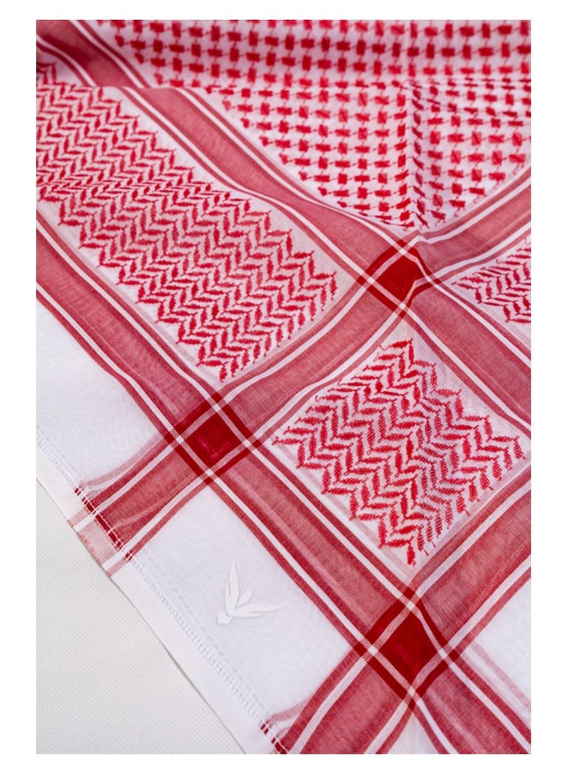 Generic Ghatra Cap White/Red  - Image 4