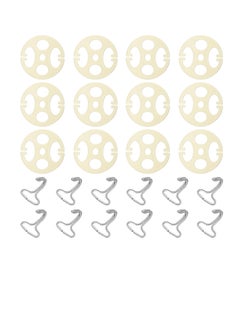 Y&D 100 Pcs Plum Plate Metal Hook, 50 Plastic Car Seat Covers Chucks, Hooks Locking Clip Card, Fixed Buckle for Cover Installation Replacements Accessories  - Image 1