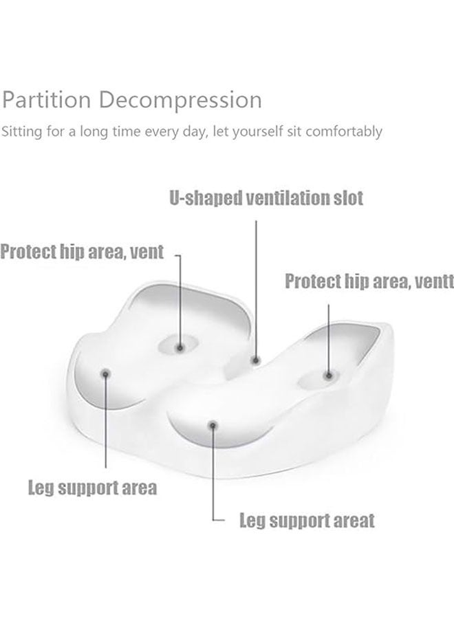 general Coccyx butt pillow, office chair cushion for back and hips to increase seat comfort, foam cushion for long sitting in the office, car, travel - Image 4