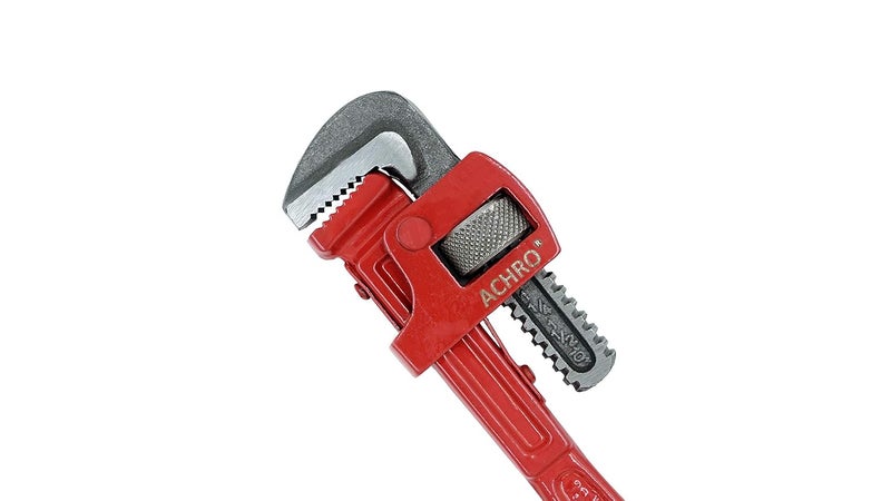 ACHRO Kit Of 3 Tools Plumbing Kit Contains 10 Inch Water Pump Plier 10 Inch Pipe Wrench 8 Inch Adjustable wrench Multipurpose Tool Kit Set for All Jobs Open End Flexible end - Image 3