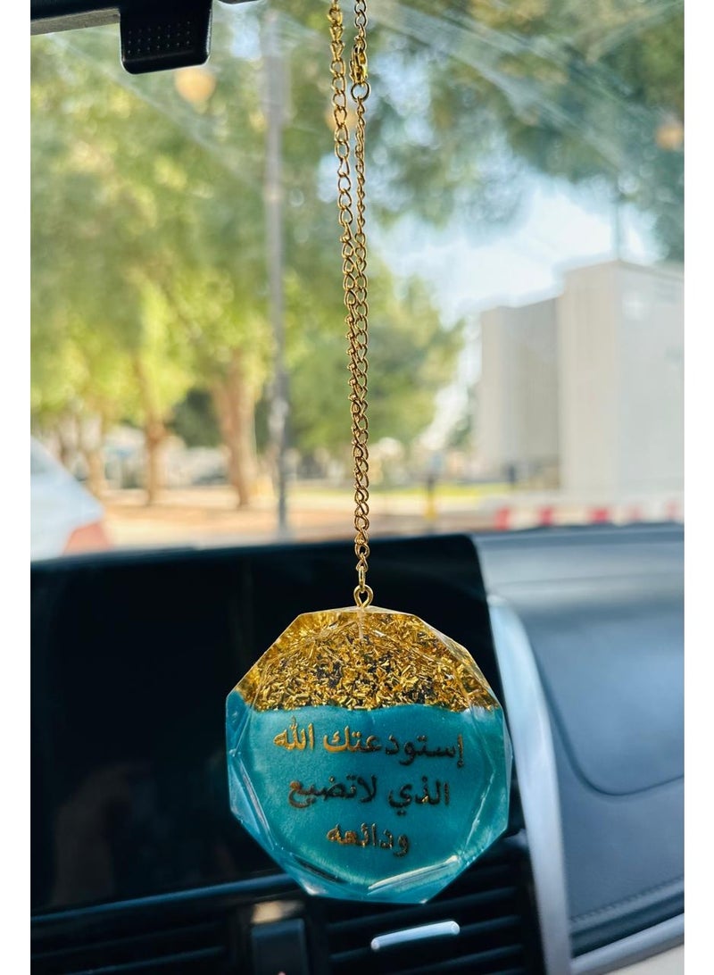 Elegant car hanging ornament crafted from premium resin – a stylish decorative accessory for the car rearview mirror. - Image 2