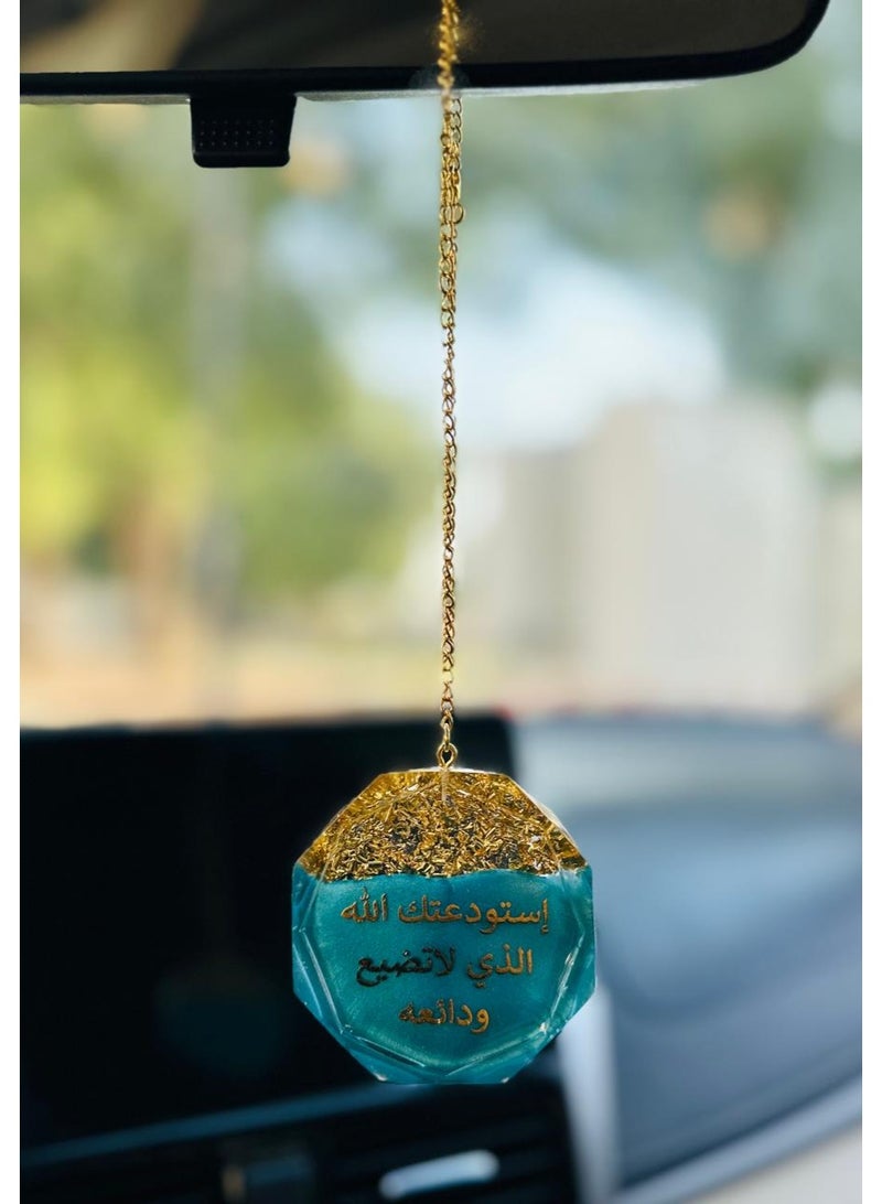 Elegant car hanging ornament crafted from premium resin – a stylish decorative accessory for the car rearview mirror. - Image 1