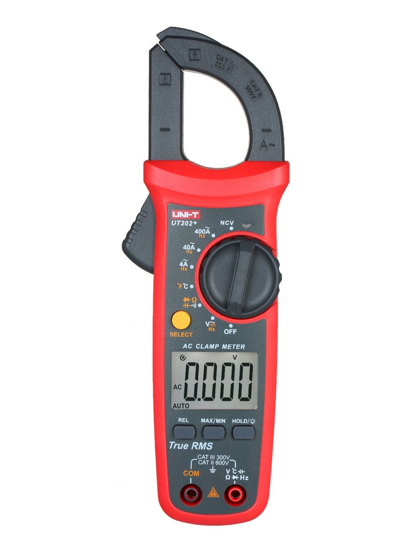 UNI-T UT202+ 4000 Counts Digital Clamp Meter True RMS Multimeter Clamp Ammeter Voltage Meter NCV Test Universal Meter Tester AC Current Clamp Tester - Image 2