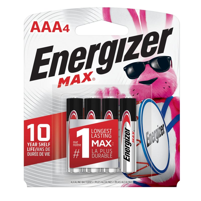 Energizer AAA Batteries, Max Triple A Alkaline, 4 Count - Image 1