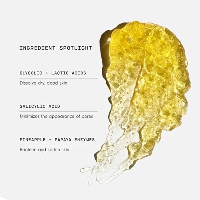 Versed Doctor's Visit Skin Resurfacing Face Mask - Glycolic Acid + Lactic Acid Face Exfoliant for Dark Spots & Skin Texture - AHA BHA Enzyme Mask to Brighten, Smooth Rejuvenate Skin (1.7 fl oz) - Image 4