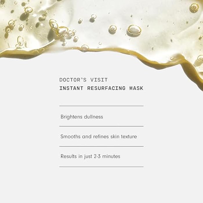 Versed Doctor's Visit Skin Resurfacing Face Mask - Glycolic Acid + Lactic Acid Face Exfoliant for Dark Spots & Skin Texture - AHA BHA Enzyme Mask to Brighten, Smooth Rejuvenate Skin (1.7 fl oz) - Image 5