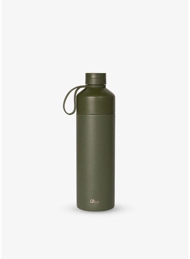 Citron Citron - Duo Sip Stainless Steel Thermal Water Bottle - Green - 750 ml