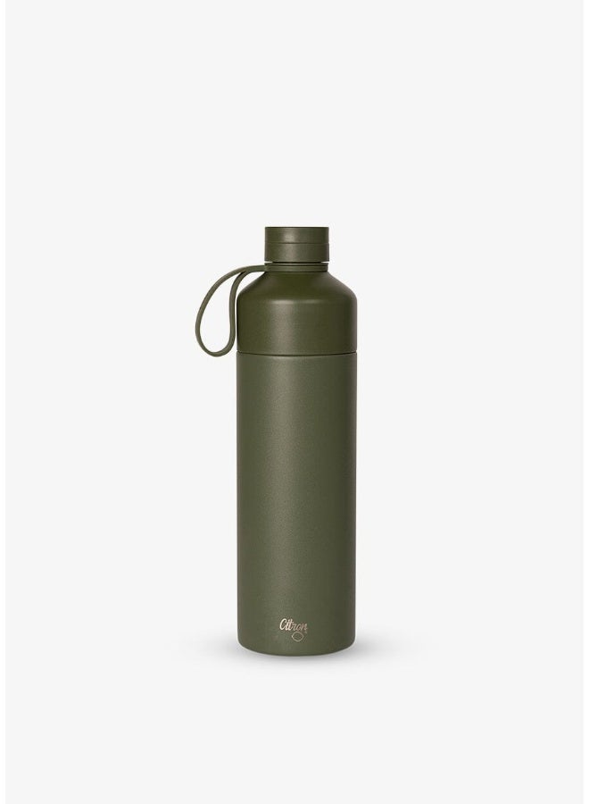 Citron - Duo Sip Stainless Steel Thermal Water Bottle - Green - 750 ml - Image 1