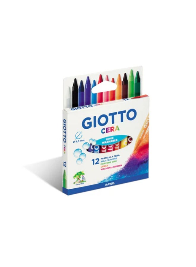 Giotto Cera Crayon Wax 12 color-281200