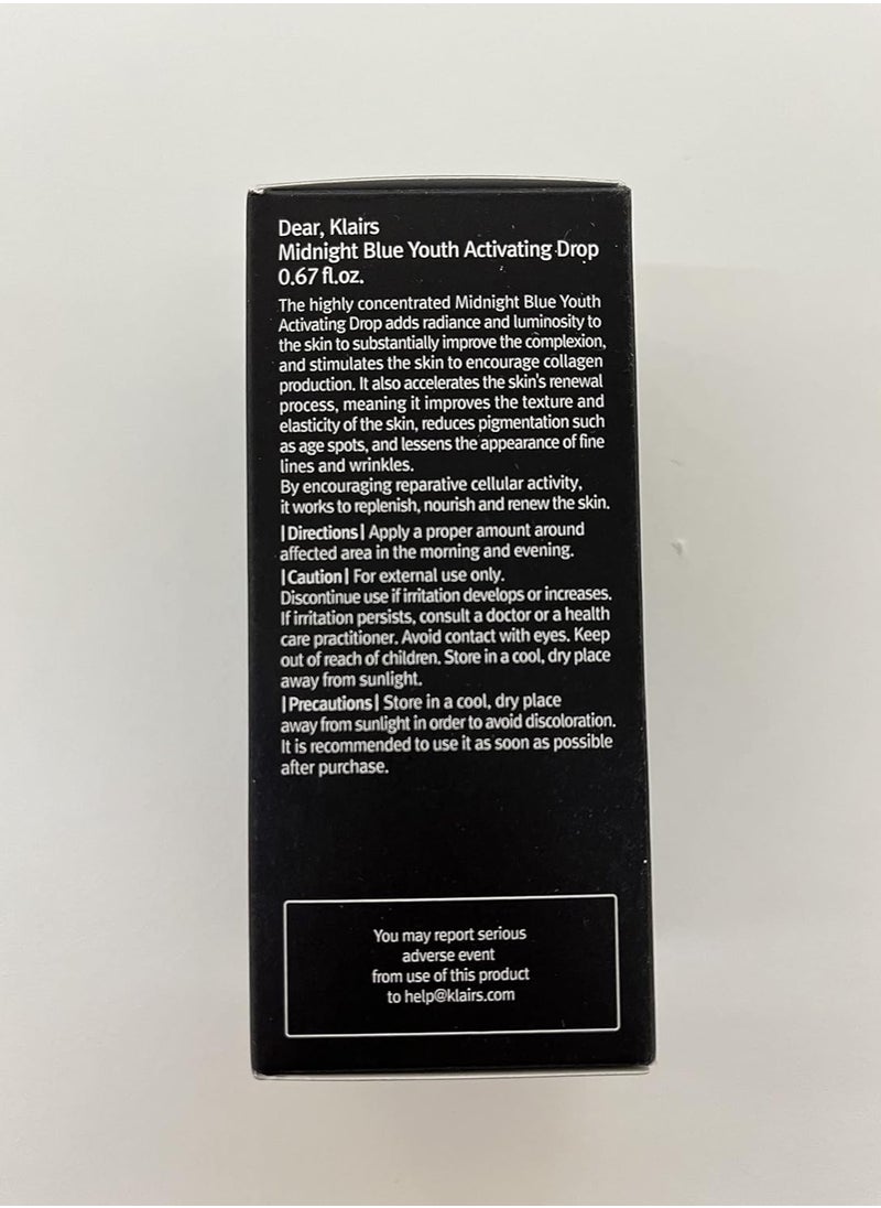 Klairs Midnight Blue Youth Activating Drop 20 ml, 100% Authentic from Klairs  - Image 2