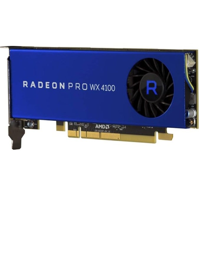 ماركة غير محددة - AMD - بطاقة رسوميات Radeon Pro WX 4100-4GB GDDR5، PCIe 3.0، 4x Mini-DisplayPort - Image 1