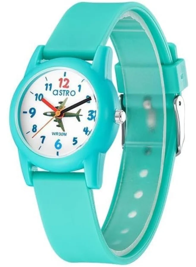 ASTRO Astro Kids Japan PC21 Movement Watch, Analog Display and Polyurethane Strap - A23810-PPJW, Jade