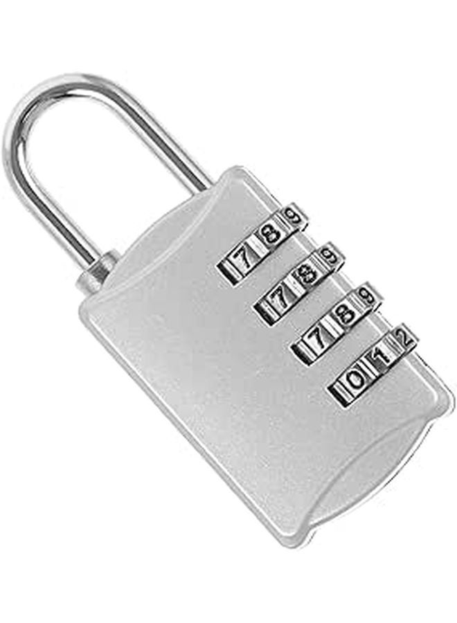 Tactile Button Combination Padlock For Locker Metal Anti Theft Security Lock Outdoor Use - Image 1