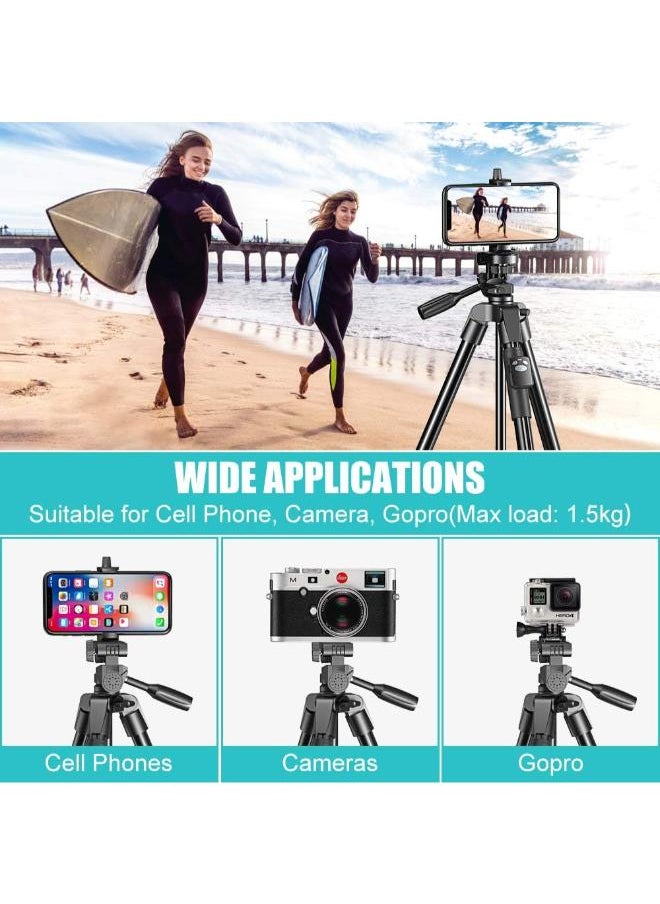 Generic - 126cm  Extendable Camera Tripod Stand for Video Recording - Image 1