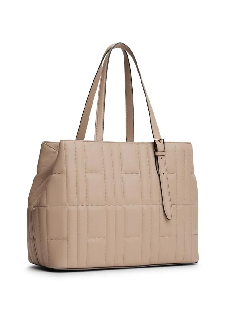 TOMMY HILFIGER Logo Detailed Zip Through Tote
