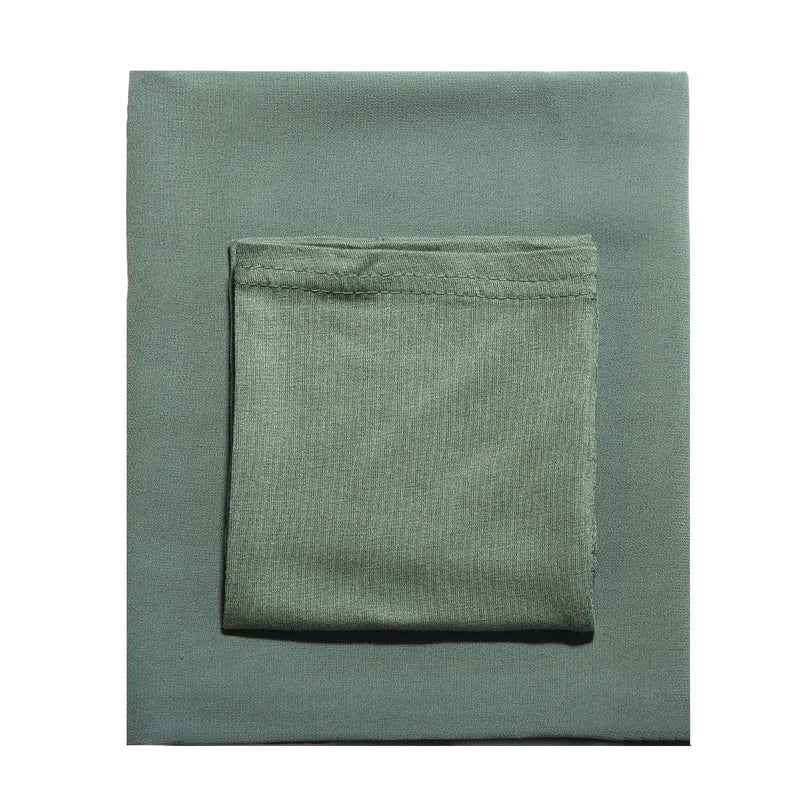 HURESON Chiffon Hijab with Undercap Solid Color Muslim Hijabs Scarf Head Wraps Long Hijabs For Women (Green) - Image 2