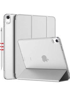 Generic Protective Case Cover For Apple iPad 10.9 inch (2022/2020) Generation with Pencil Holder, Supports Apple Pencil Charging and Touch ID, Shockproof Cover  with Auto Wake/Sleep, Gray  - Image 1