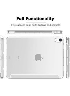 Generic Protective Case Cover For Apple iPad 10.9 inch (2022/2020) Generation with Pencil Holder, Supports Apple Pencil Charging and Touch ID, Shockproof Cover  with Auto Wake/Sleep, Gray  - Image 2