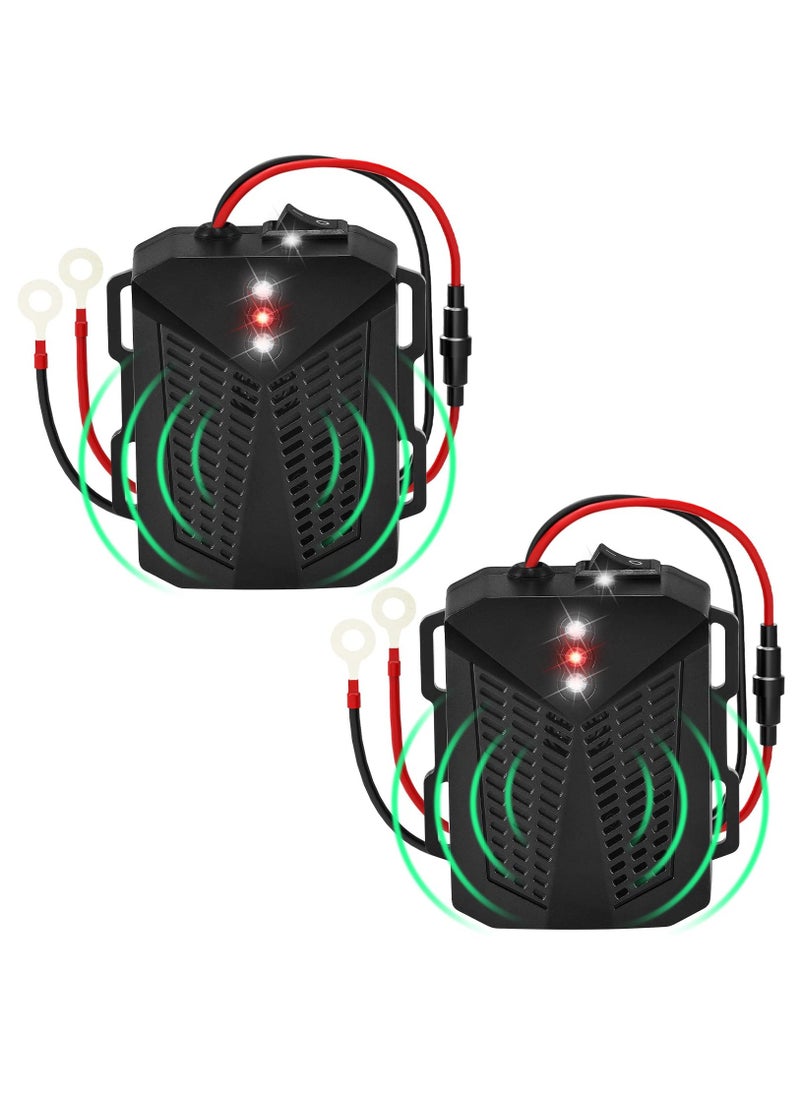 SYOSI - Rodent Repellent for Car Engines Ultrasonic Pest Repeller with Evictor Strobe Light to Keep Mouse Squirrel Rat Out, Under Hood Rodent Repeller for Cars Trucks RV Engine Bay Attic, (2 Pack) - Image 1