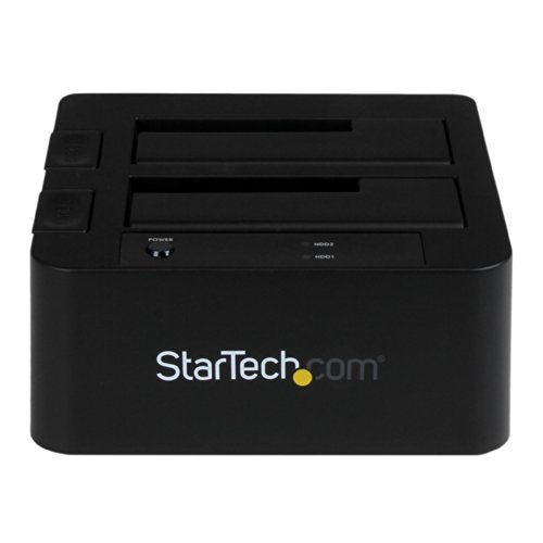 Startech.com StarTechcom DualBay USB 30 eSATA to SATA Hard Drive Docking Station External 2535 SATA IIIIII SSDHDD Docking Station HotSwap Hard Drive Bays TopLoading SDOCK2U33EBBlack - Image 3