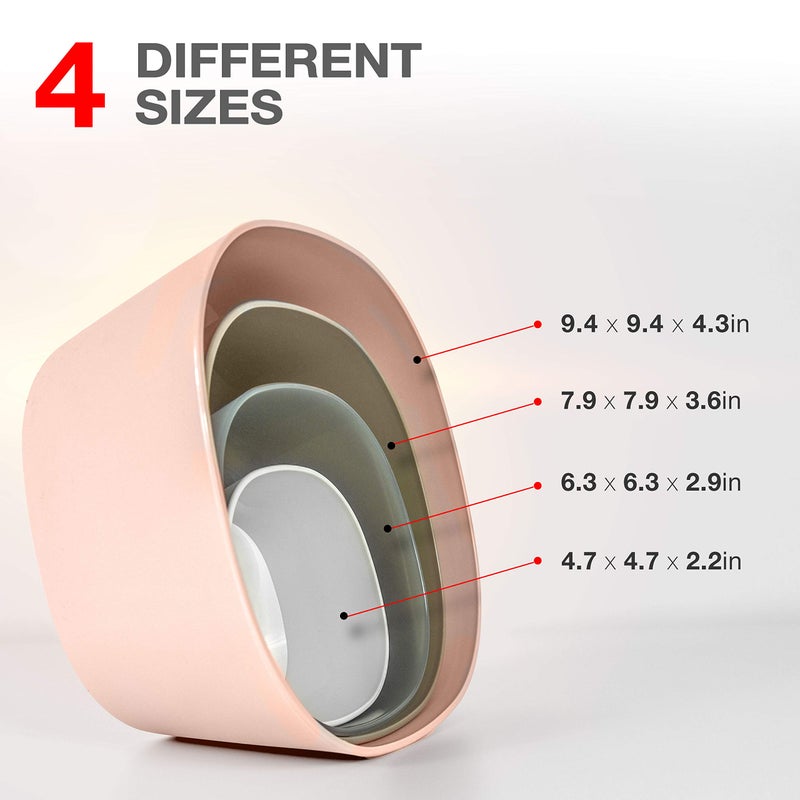 Mueller Mixing Bowls, 4-Piece Nesting Bowls Set, Food Prep Bowls, European Made, Microwave and Dishwasher Safe Mixing Bowl Set - Image 4