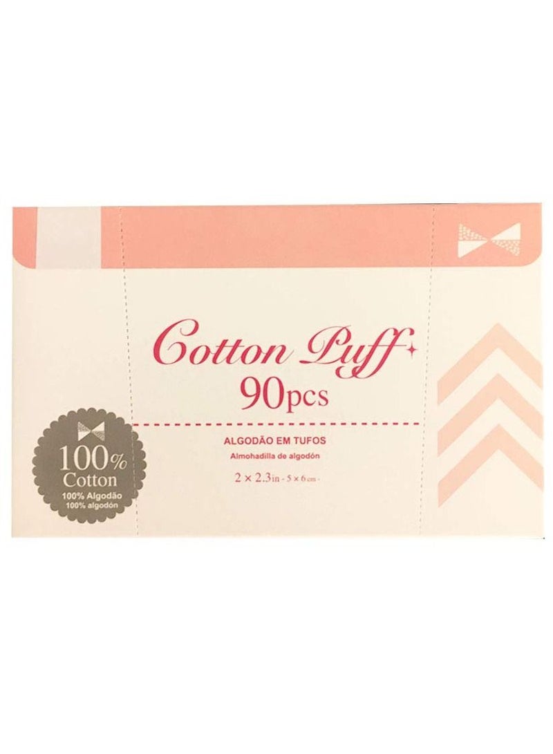 Daiso 90-Piece Facial Cotton Pads Set White - Image 3