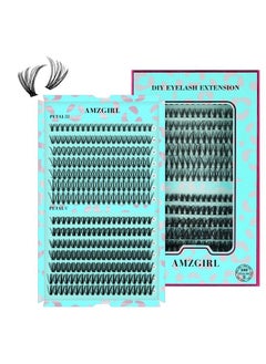 Individual Lashes Cluster Amzgirl 280pcs Lash Clusters Diy Eyelash Extensions At Home Soft Natural Eyelashes Clusters mixed Tray Faux Mink Lash (2 StylesI-D Curl,8-16mm Mixed)