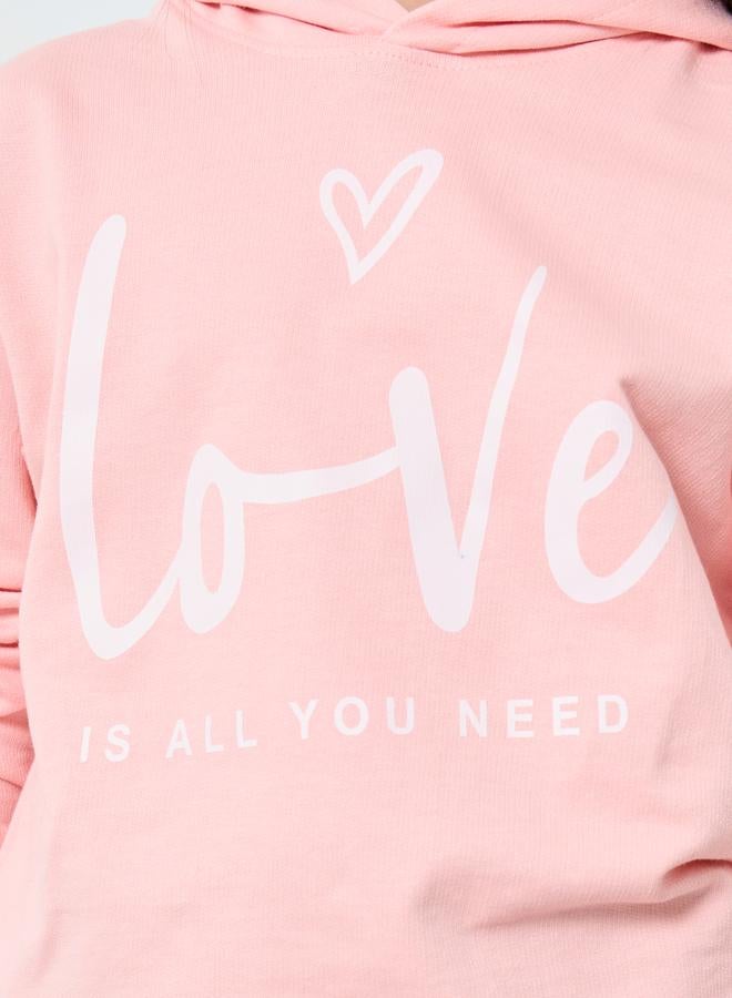 Styli Girls Pink Graphic Relaxed Fit Hoodie - Image 3