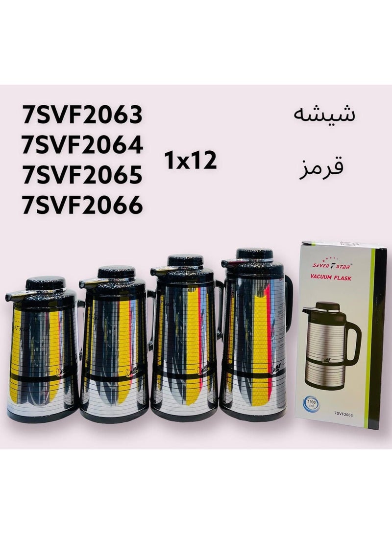 المياه Th1L 1.3L 1.6L 1.9L مبيعا العربية الزجاج بطانة الفولاذ المقاوم للصدأ الحرارية القهوة دورق الترمس الشاي القهوة قارورة مفرغة من الفولاذ المقاوم للصدأ  - Image 1