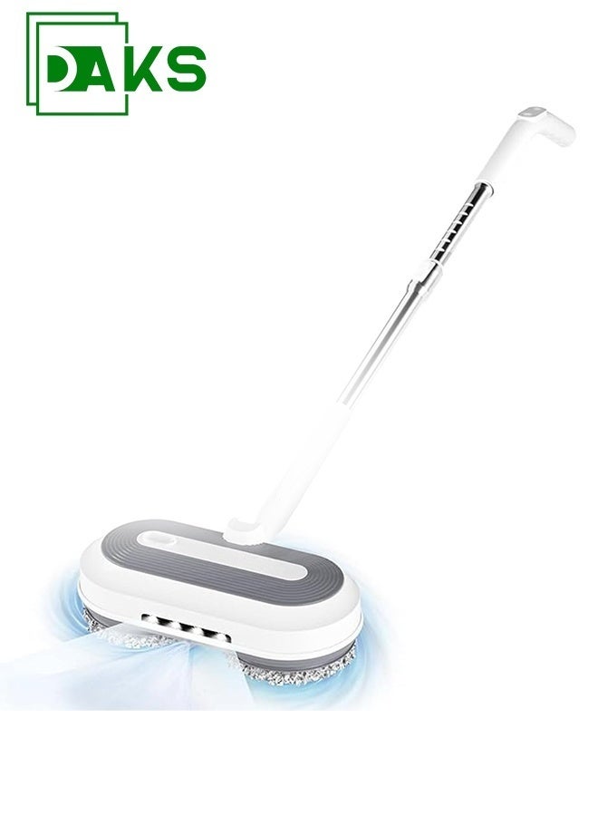 DAKS Cordless Electric Spin Mop with LED Headlights & Water Sprayer – Self‑Propelled Rechargeable Floor Cleaner with Adjustable Handle for Hardwood, Marble, Tile (50 min Runtime, 290 ml Tank)  - Image 1