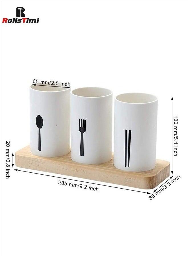 RollsTimi  3 Pieces of Tableware Storage Box, Can Be Used to Store Chopsticks, Spoons, Forks, Etc.  - Image 3