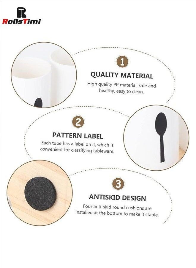 RollsTimi  3 Pieces of Tableware Storage Box, Can Be Used to Store Chopsticks, Spoons, Forks, Etc.  - Image 5