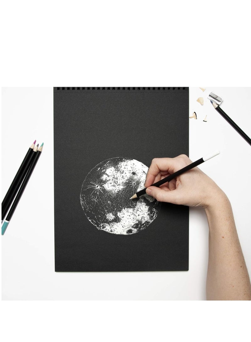 B4 Size Sketch Pad With 20 Black Sheets 200gsm Thickness - Image 3