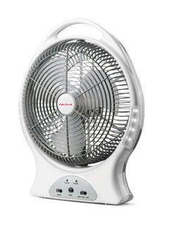 Stargold Rechargeable Fan 12 Inch AC/DC Oscillating Fan 22W With 8Pcs Super Bright LED Light  - Image 1