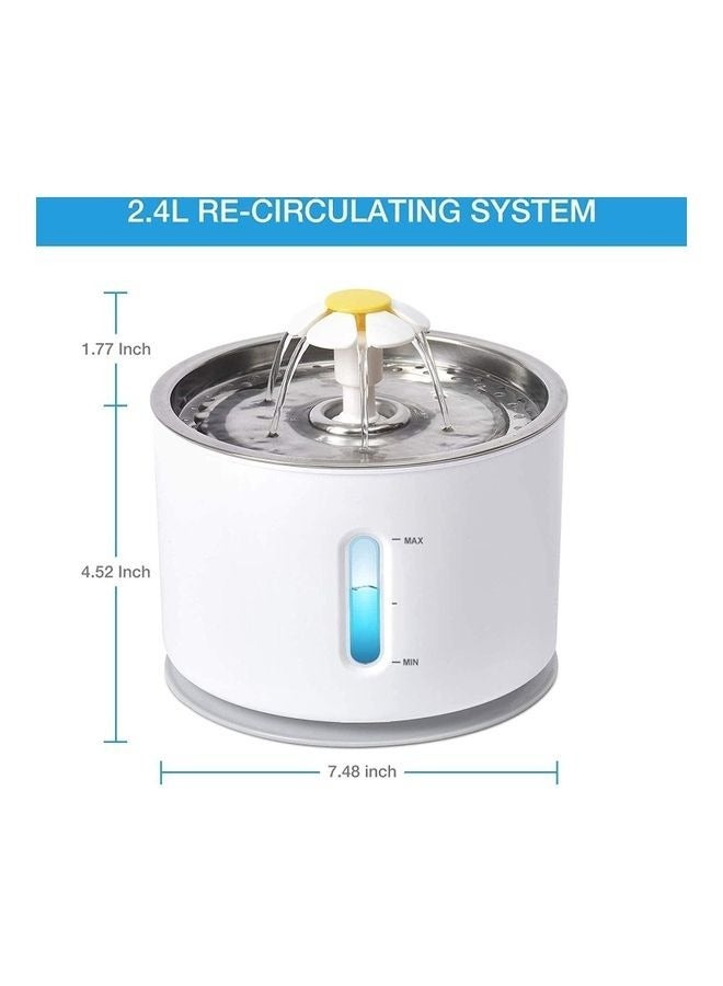 Generic 3 Modes USB Stainless Steel Pet Drinking Fountain Water Dispenser 2.5L Automatic Smart Silent Pet Water Dispenser with LED Light Suitable for Cats and Dogs and other pets  - Image 4