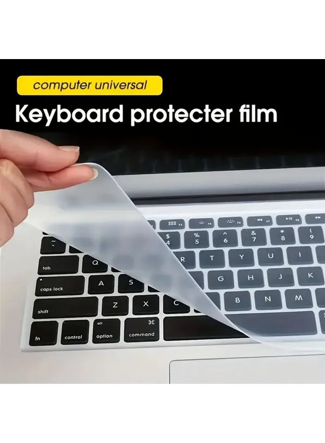 5 Available Ultra Thin Keyboard Protector for 12 14 Inch Laptops Silicone Keyboard Cover Waterproof Durable Non Slip Dustproof Washable Purple Business Office Travel Protection - Image 3