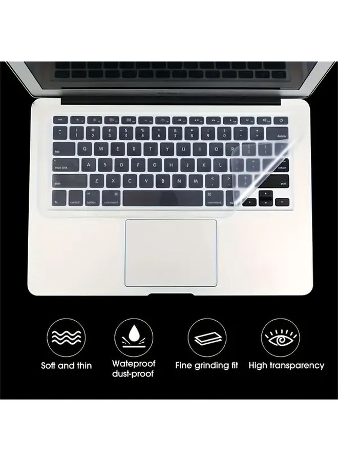 5 Available Ultra Thin Keyboard Protector for 12 14 Inch Laptops Silicone Keyboard Cover Waterproof Durable Non Slip Dustproof Washable Purple Business Office Travel Protection - Image 4